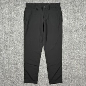 Zella Mens Pants Size 32 Black Pull On Stretch Casual Athletic Golf Performance